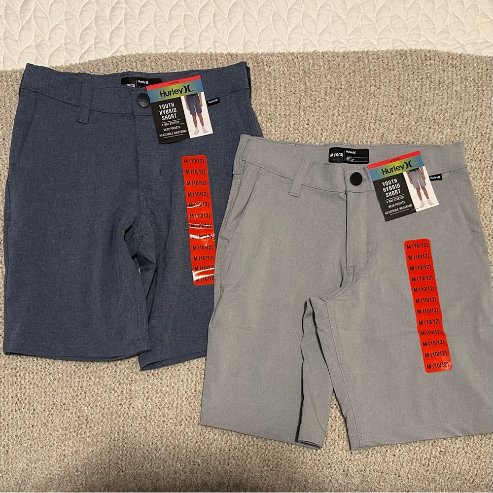 Bundle of 2 NWT Hurley Performance Shorts Boys size medium